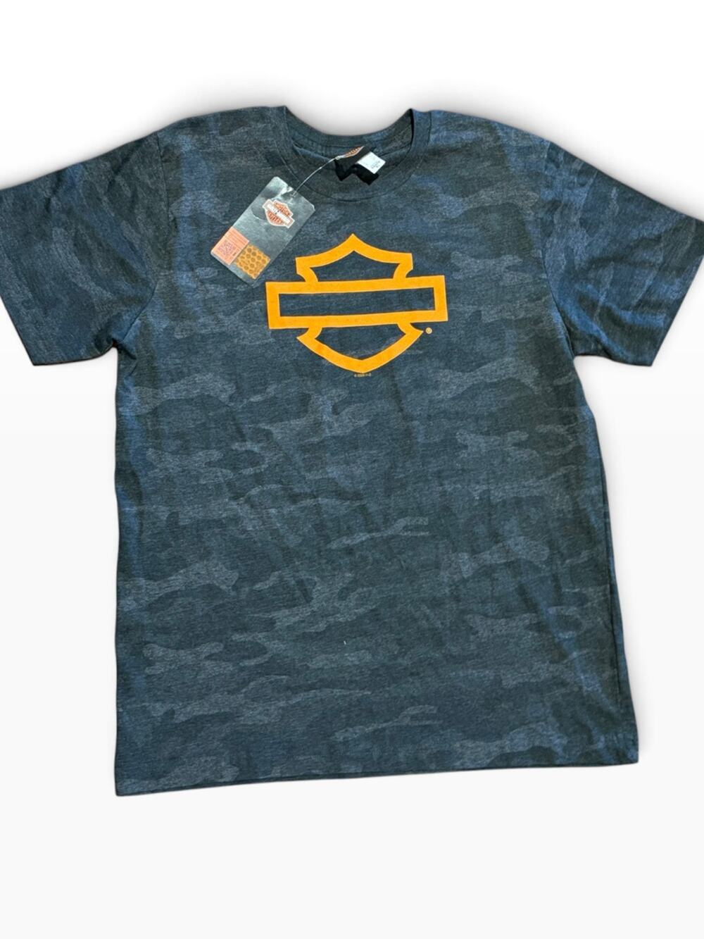 Harley Davidson Youth XL Gray Camo Short Sleeve T-Shirt NWT
